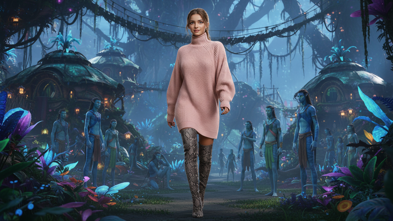 여성용 솔리드 컬러 루즈핏 니트 드레스