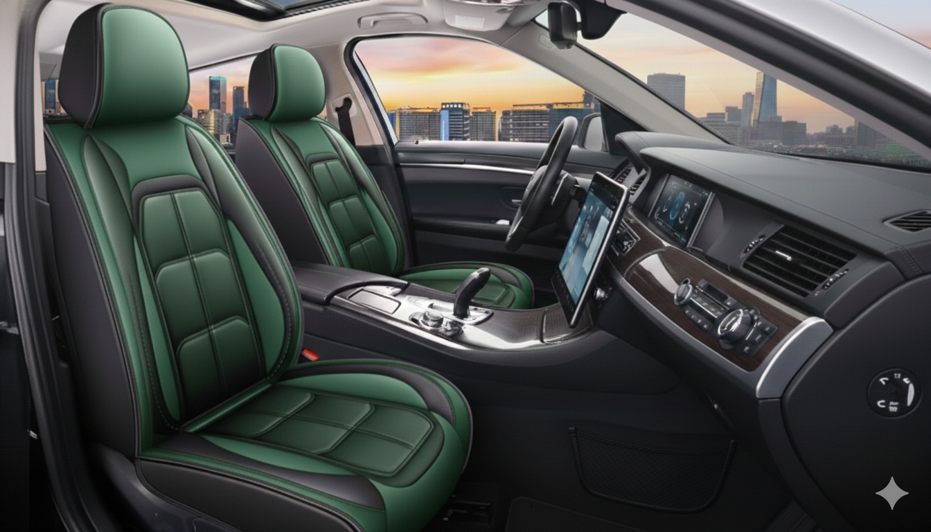 범용 자동차 앞좌석 가죽 시트 커버